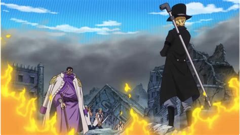 what episode does luffy fight fujitora|A Big Collision! Chief of Staff .